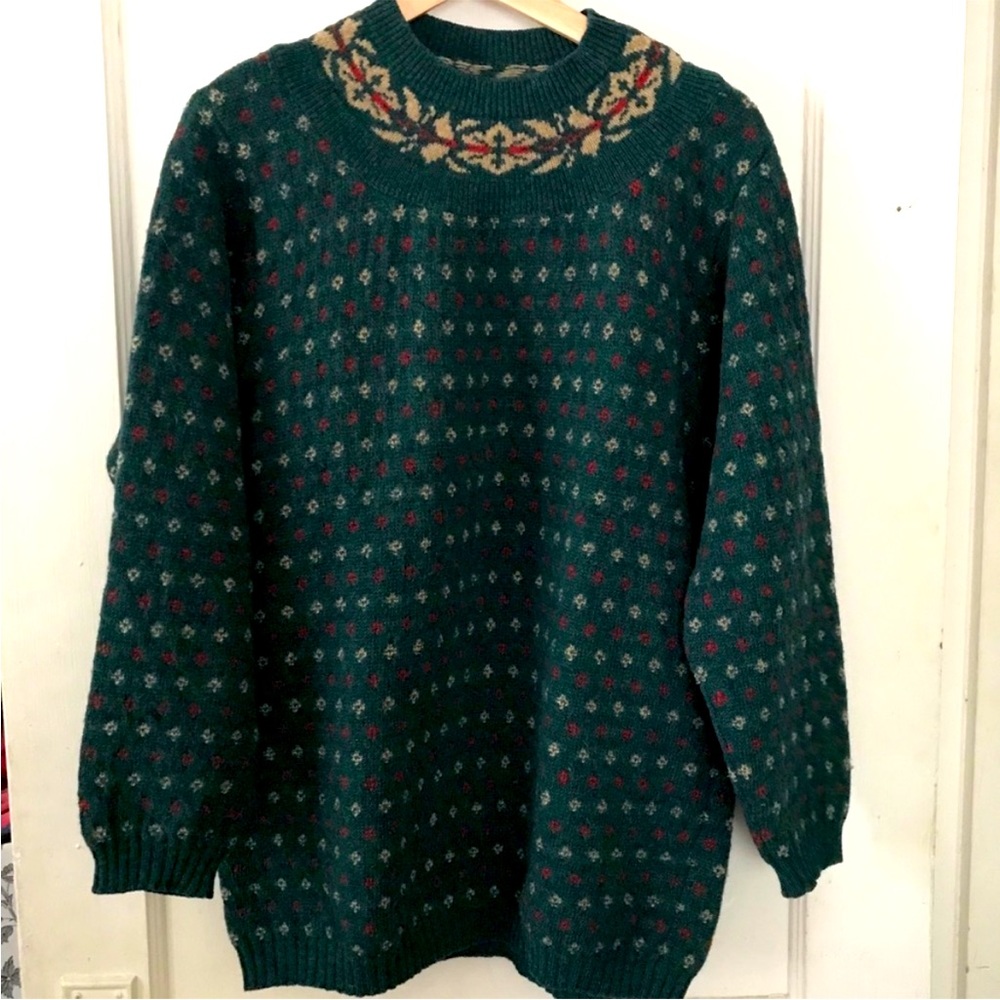 United Colors of Benetton Mock Neck Wool Sweater
